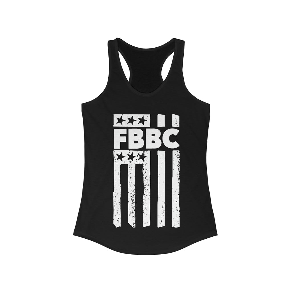 Fit Body White Flag Women's Ideal Racerback Tank